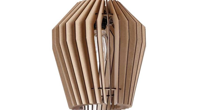 Foto Blij Design Hanglamp Corner 24 cm naturel