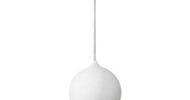 Foto Artdelight Hanglamp Denver 1 lichts 10 cm wit