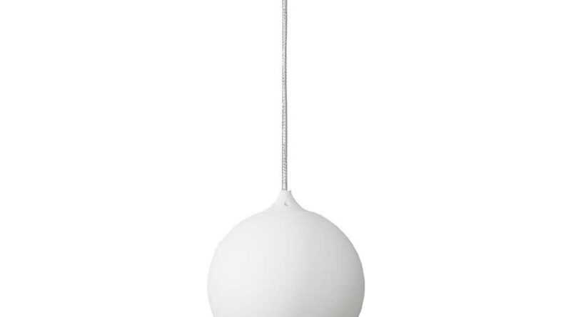 Foto Artdelight Hanglamp Denver 1 lichts 10 cm wit