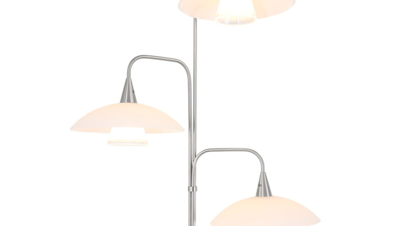 Foto Steinhauer Vloerlamp tallerken LED 2659st staal