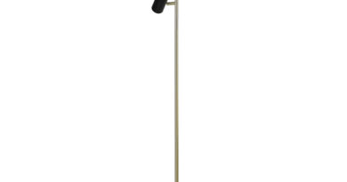 Foto Highlight Vloerlamp Burgos 2 lichts H 142 cm zwart goud