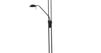 Foto Mexlite Vloerlamp Biron H 180 cm DIM zwart