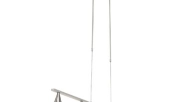 Foto Steinhauer Hanglamp Vortex 5 lichts L 120 cm mat chroom