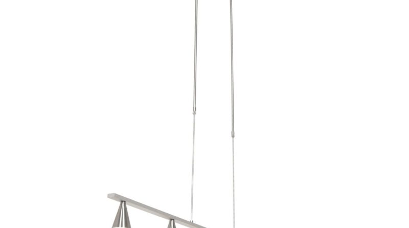 Foto Steinhauer Hanglamp Vortex 5 lichts L 120 cm mat chroom