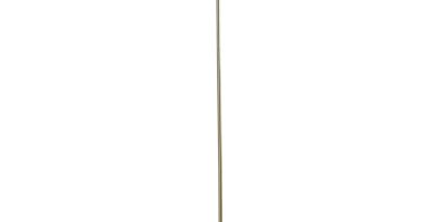 Foto Highlight Vloerlamp Burgos 1 lichts H 134 cm zwart goud