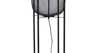 Foto Lucide MESH - Vloerlamp - 35 cm - 1xE27 - Zwart