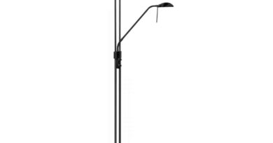 Foto Highlight Vloerlamp New Luna H 180 cm 24 + 5 Watt zwart