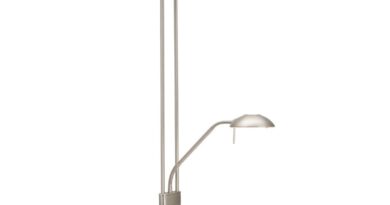 Foto Mexlite Vloerlamp Biron H 180 cm DIM mat chroom