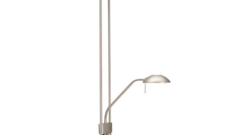 Foto Mexlite Vloerlamp Biron H 180 cm DIM mat chroom