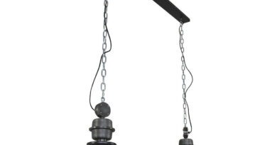 Foto Steinhauer Hanglamp industrieel 7979 zwart