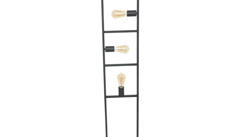 Foto Mexlite Vloerlamp mexlite racky 2982zw zwart