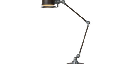 Foto Lucide HONORE - Bureaulamp - 1xE14 - Roest bruin