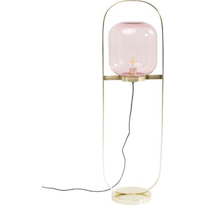 Foto Kare Design Vloerlamp Jupiter Pink-Brass