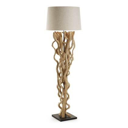 Foto Kave Home - Nuba staande lamp wit