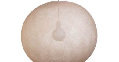 Foto La Case De Cousin Paul Hanglamp Globe Light XXL - Sahara