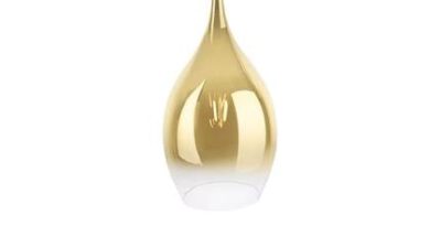 Foto Leitmotiv - Hanglamp Drup - Goud Schaduw - 37