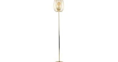 Foto Leitmotiv - Vloerlamp Lucid - Ijzer Verguld Goud - 22x150cm