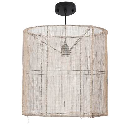 Foto Mica Decorations Paros Hanglamp - 40 cm - Linnen - Beige