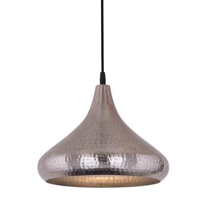 Foto Parya Home - Hanglamp Druppelvorm - 30 x H 28 cm - Zilver - Metaal