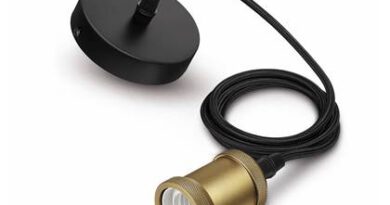 Foto Philips koord hanglamp E27 goud