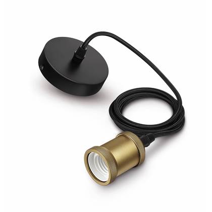 Foto Philips koord hanglamp E27 goud