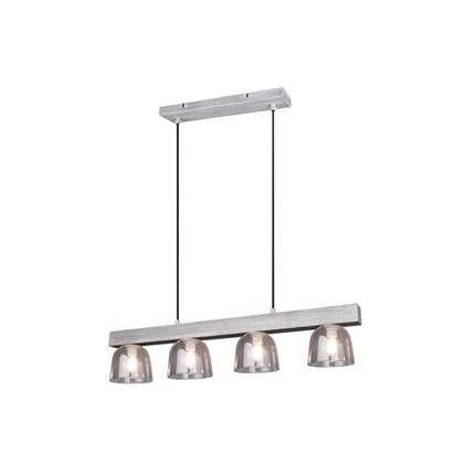 Foto Reality Hanglamp modern - Hout - Grijs