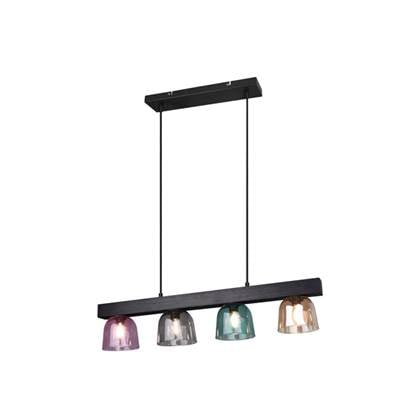 Foto Reality Hanglamp modern - Hout - Zwart