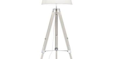 Foto Reality Vloerlamp modern - Hout - Wit