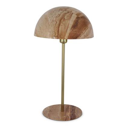 Foto Safaary - Tafellamp Oosters Bruin Marmer Mushroom  31 x 59cm