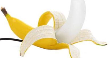 Foto Seletti Seletti Banana Dewey Yellow Tafellamp LED