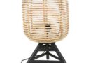 Foto Sweet Living - Ronde Rotan Tafellamp - 36xH60 cm