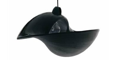 Foto villaflor Hanglamp Bamboo Shell Black 50cm