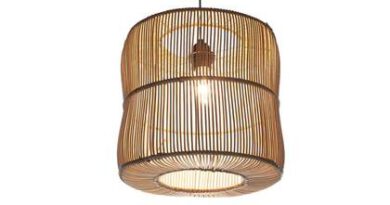 Foto villaflor Hanglamp Cilinder Rotan 30cm