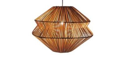 Foto villaflor Hanglamp Laut Rattan Naturel 40cm