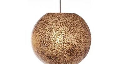 Foto villaflor Hanglamp Wangi Gold Ball 40cm