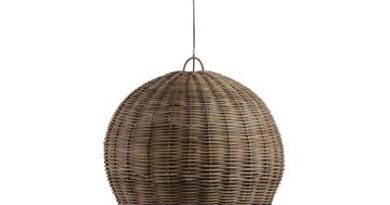 Foto WOOOD Exclusive Mooze Hanglamp - Rotan - Naturel - 65x80x80