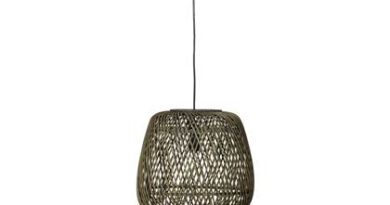 Foto WOOOD Exclusive Moza Hanglamp - Bamboe - Groen - 36x36x36