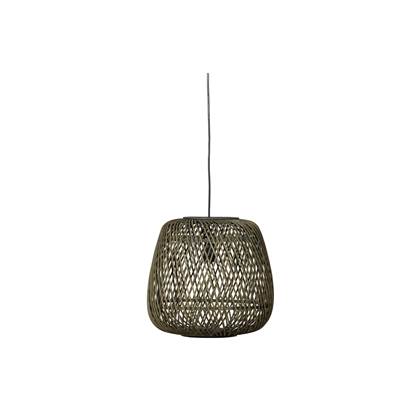 Foto WOOOD Exclusive Moza Hanglamp - Bamboe - Groen - 36x36x36