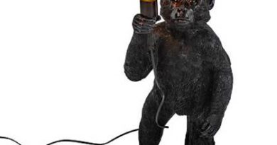 Foto WV Design Vloerlamp Monkey Standing Black